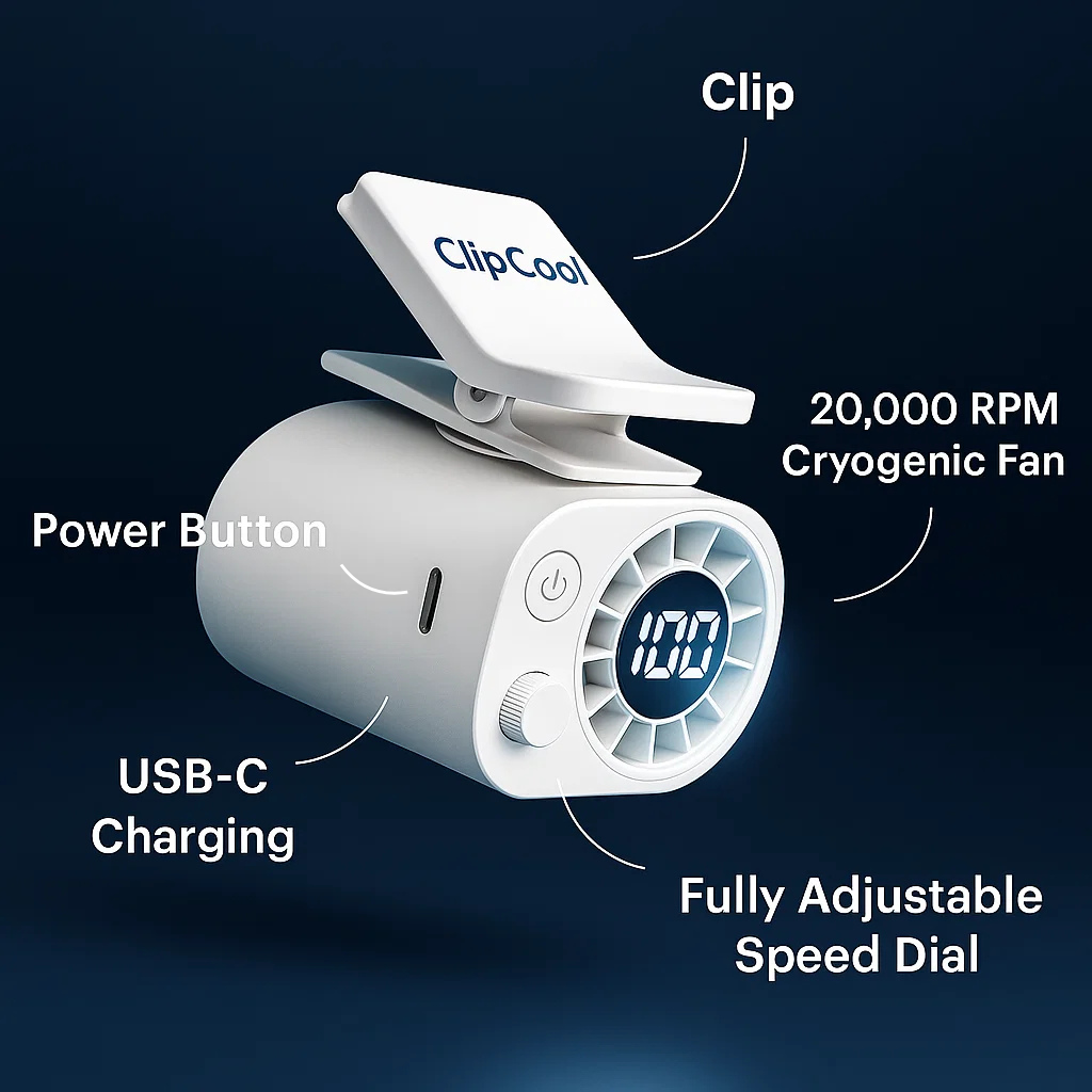 ClipCool™ Clip-On Car AC